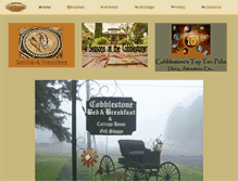 Tablet Screenshot of cobblestonebedandbreakfast.com